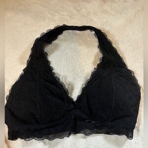 black Hollister bralette
